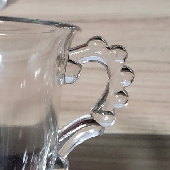 IMPERIAL CANDLEWICK SMALL CREAMER AND OPEN SUGAR CLEAR GLASS MINT CONDITION - Picture 7 of 8